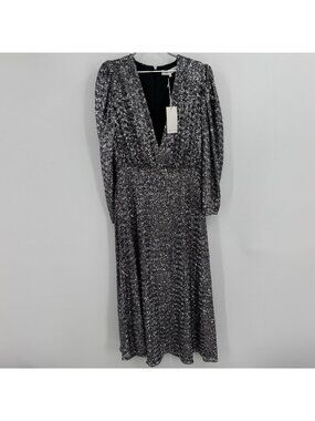 Borgo de Nor Sequin Bernadette Long Formal Dress size 16 Long Sleeve $1,135 NWT